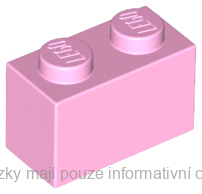 3004 Bright Pink Brick 1 x 2