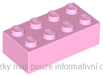3001 Bright Pink Brick 2 x 4