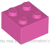 3003 Dark Pink Brick 2 x 2