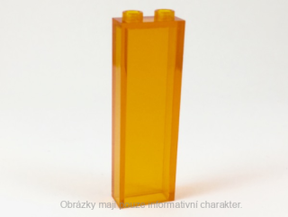 46212 Trans-Orange Brick 1 x 2 x 5 without Side Supports