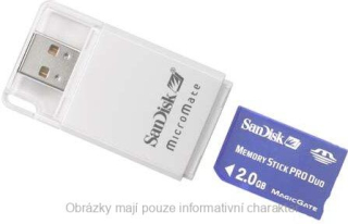SanDisk Memory Stick Pro Duo 2 GB+ USB Čtečka MicroMate 