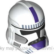 11217pb19 White Helmet SW Clone Trooper (Phase 2) with Dark Purple 187th Legion