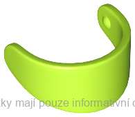 2447 Lime Minifigure, Visor Standard