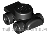 11253 Black Minifigure Footgear Roller Skate