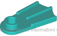 2599a Dark Turquoise Minifigure Footgear Flipper