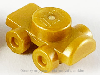11253 Pearl Gold Minifigure Footgear Roller Skate