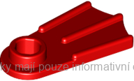 2599a Red Minifigure Footgear Flipper