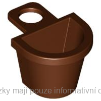 4523 Reddish Brown Minifigure Container D-Basket