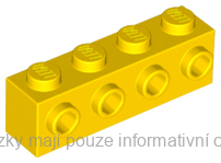 30414 Yellow Brick, Modified 1 x 4 with Studs on Side