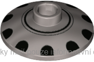 4740pb020 Metallic Silver Dish 2 x 2 Inverted (Radar)