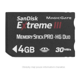 Paměťová karta Sandisk MS PRO-HG DUO Extreme III 4GB (90785) černá