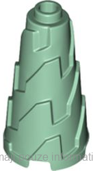 28598 Sand Green Cone 2 x 2 x 3 Jagged - Step Drill