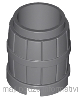 2489 Dark Bluish Gray Container, Barrel 2 x 2 x 2