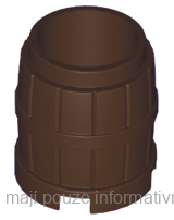 2489 Dark Brown Container, Barrel 2 x 2 x 2