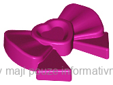 11618 Magenta Friends Hair Decoration, Bow with Heart
