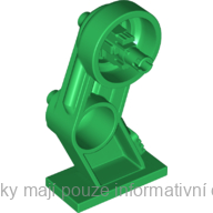 70943 Green Large Figure Leg Right with Black Rotation Joint Pin