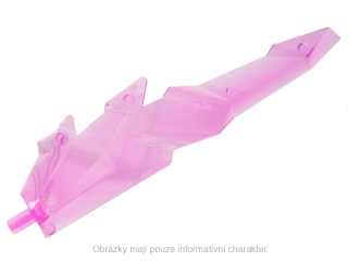 98856 Trans-Dark Pink Large Figure Sword, Crystal Shard
