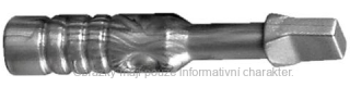 11402a Flat Silver Tool Screwdriver - Wide Head - 3-Rib Handle