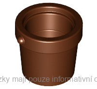 95343 Reddish Brown Bucket Tapered with Handle Holders