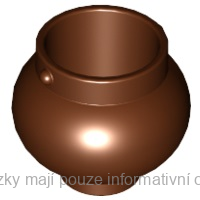 98374 Reddish Brown Pot Small with Handle Holders