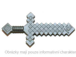 18787 Flat Silver Sword Pixelated (Minecraft)