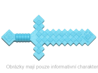 18787 Medium Azure Sword Pixelated (Minecraft)