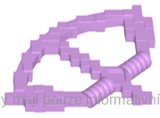 18792 Medium Lavender Bow, Pixelated with Arrow Drawn (Minecraft)