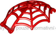 80487 Red Spider Web, Large Hemisphere Shape