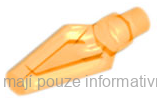 27257 Trans-Orange Weapon Spear Tip