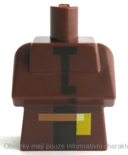 25767pb007 Reddish Brown Torso, Modified with Folded Arms (Minecraft Villager)
