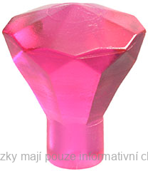 30153 Trans-Dark Pink Rock 1 x 1 Jewel 24 Facet