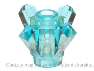 11127 Trans-Light Blue Rock 1 x 1 Crystal 4 Point 