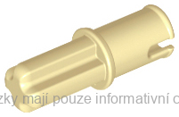 3749 Tan Axle 1L with Pin without Friction Ridges