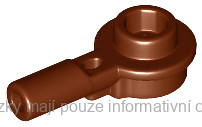 32828 Reddish Brown Bar 1L with 1 x 1 Round Plate with Hollow Stud