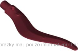 69858 Dark Red Wave Rounded Curved (Flame, Sword)