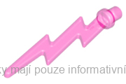 27256 Trans-Dark Pink Wave Angular (Lightning Bolt)