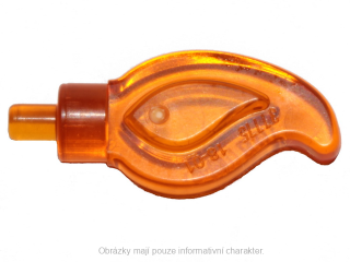 37775 Trans-Orange Wave Rounded (Candle Flame)