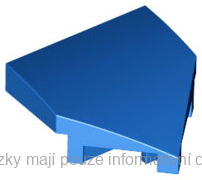 66956 Blue Wedge 2 x 2 x 2/3 Pointed