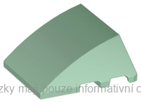 64225 Sand Green Wedge 4 x 3 Triple Curved No Studs