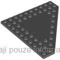 92584 Dark Bluish Gray Wedge, Plate 10 x 10 Cut Corner with no Studs in Center