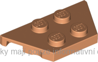 51739 Nougat Wedge, Plate 2 x 4