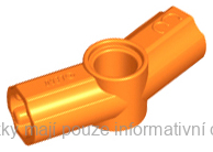 32016 Orange Technic, Axle and Pin Connector Angled #3 - 157.5 degrees