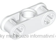 32184 White Technic, Axle and Pin Connector Perpendicular 3L