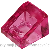 54200 Trans-Dark Pink Slope 30 1 x 1 x 2/3
