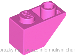 3665 Dark Pink Slope, Inverted 45 2 x 1