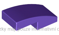 11477 Dark Purple Slope, Curved 2 x 1 x 2/3