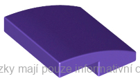 15068 Dark Purple Slope, Curved 2 x 2 x 2/3