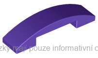 93273 Dark Purple Slope, Curved 4 x 1 x 2/3 Double