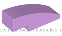 50950 Medium Lavender Slope, Curved 3 x 1