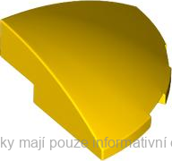 76797 Yellow Slope, Curved 3 x 3 Corner